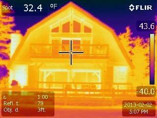 Thermal imaging of house